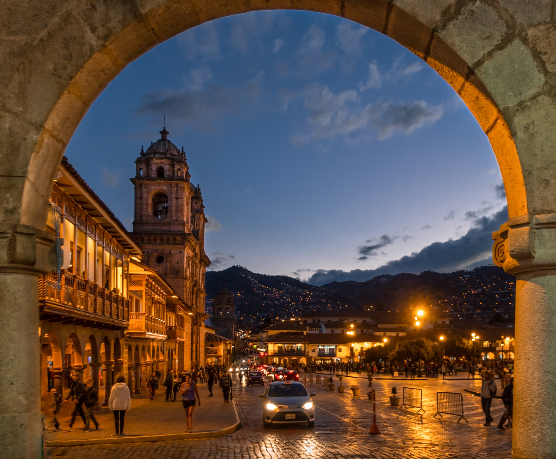 Cusco City During Evening 